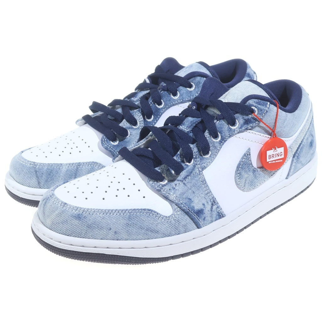 NIKE(ナイキ) AIR JORDAN 1 LOW SE WASHED DENIM CZ8455-100 エアジョーダン1 SE ウォッシュドデニム ローカットスニーカー インディゴ/ホワイト US10.5/28.5cm