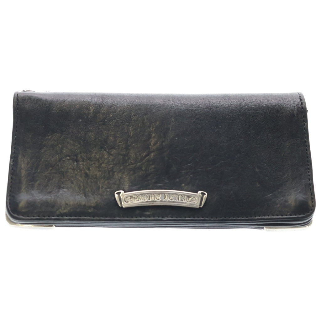 CHROME HEARTS(クロムハーツ) LNG SNGL FLD TIPS シングルフォールド レザーウォレット 財布 ブラック BCA380