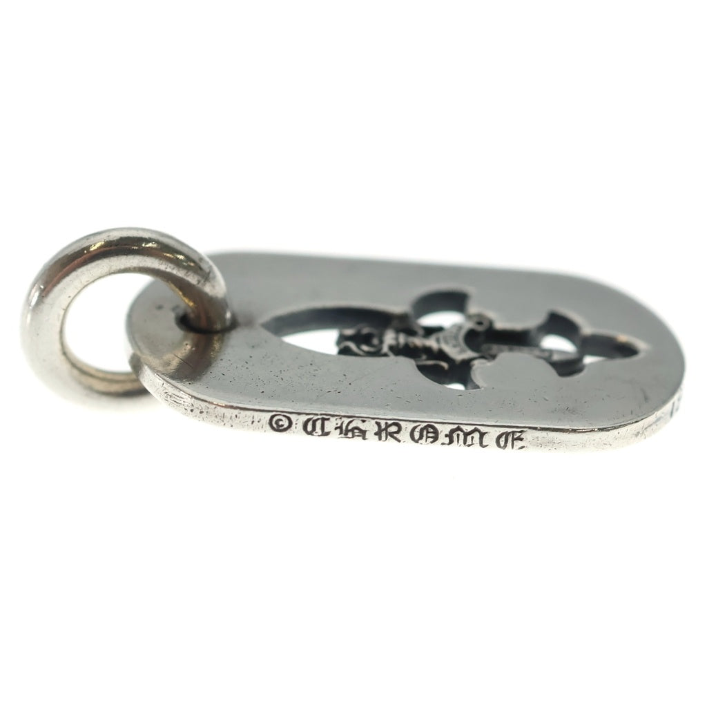 CHROME HEARTS(クロムハーツ) D TAG SML FLE DAG フレアダガードッグタグ スモールドッグタグ ネックレストップ シルバー