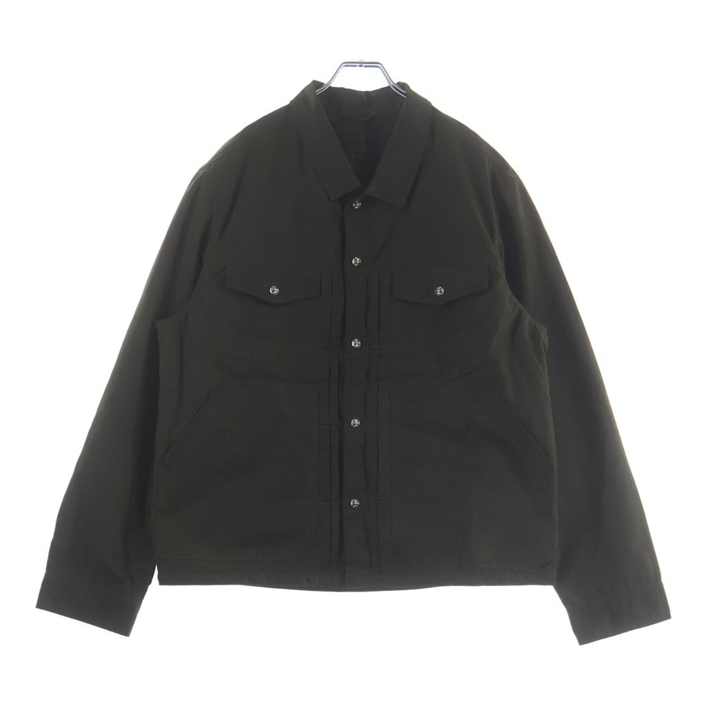 CHROME HEARTS(クロムハーツ) WHIPLASH クロスボールボタン オイル加工ジャケット カーキ