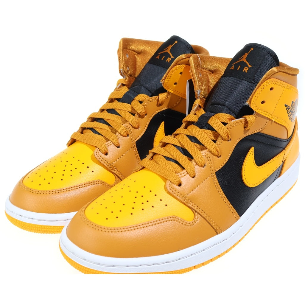 NIKE(ナイキ) WMNS AIR JORDAN 1 MID University Gold BQ6472-700 エアジョーダン1 ユニバーシティゴールド ミッドカットスニーカー US10.5/27.5cm