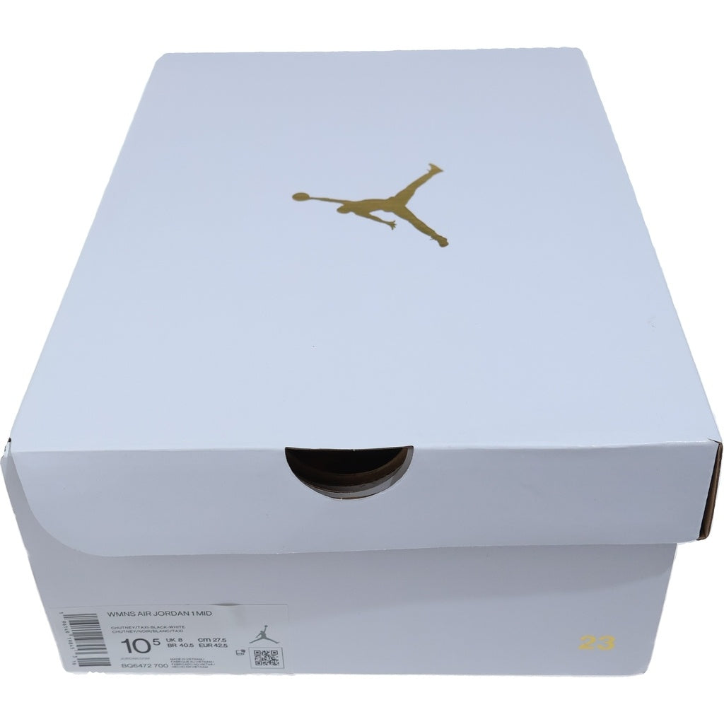 NIKE(ナイキ) WMNS AIR JORDAN 1 MID University Gold BQ6472-700 エアジョーダン1 ユニバーシティゴールド ミッドカットスニーカー US10.5/27.5cm