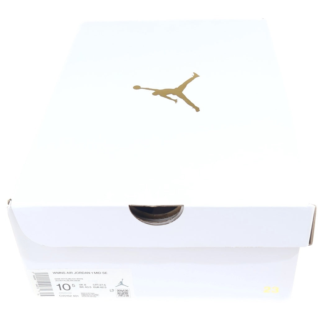 NIKE(ナイキ) WMNS AIR JORDAN 1 MID Sister Hood CV0152-401 エアジョーダン 1 ミッド シフターフッド ミドルカットスニーカーシューズ ブルー/ホワイト US10.5/27.5cm