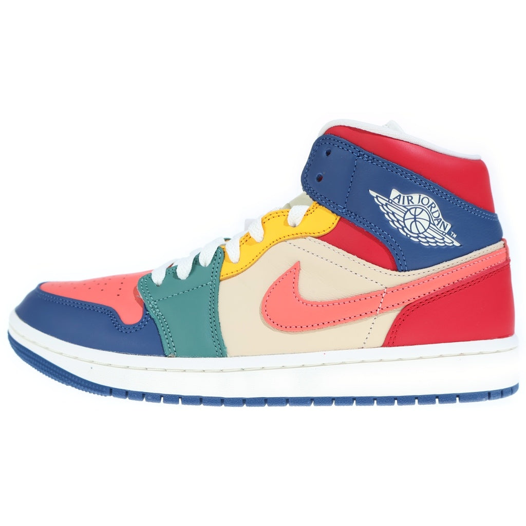 NIKE(ナイキ) WMNS AIR JORDAN 1 MID SE Multi Color DN3738-400 エアジョーダン 1 ミッド ミドルカットスニーカーシューズ マルチカラー US10.5/27.5cm