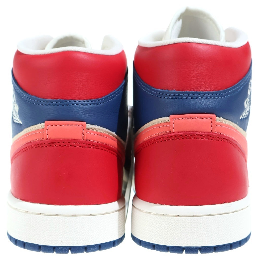 NIKE(ナイキ) WMNS AIR JORDAN 1 MID SE Multi Color DN3738-400 エアジョーダン 1 ミッド ミドルカットスニーカーシューズ マルチカラー US10.5/27.5cm