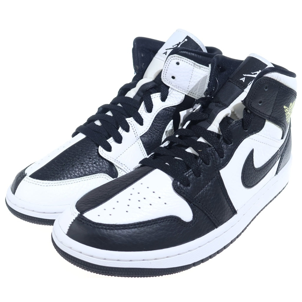 NIKE(ナイキ) WMNS AIR JORDAN 1 MID Homage DR0501-101 エアジョーダン 1 ミッド オマージュ ミドルカットスニーカーシューズ ホワイト/ブラック US10.5/27.5cm