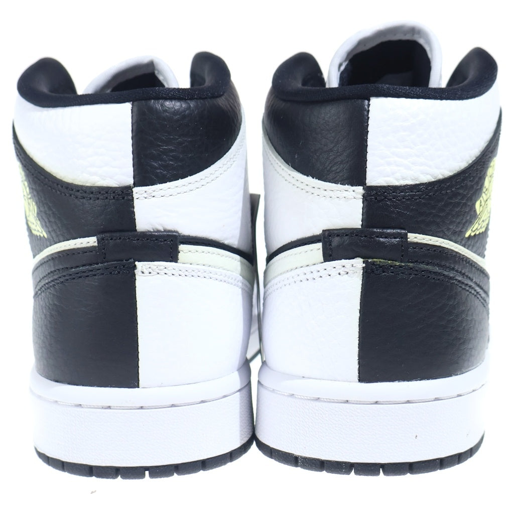 NIKE(ナイキ) WMNS AIR JORDAN 1 MID Homage DR0501-101 エアジョーダン 1 ミッド オマージュ ミドルカットスニーカーシューズ ホワイト/ブラック US10.5/27.5cm