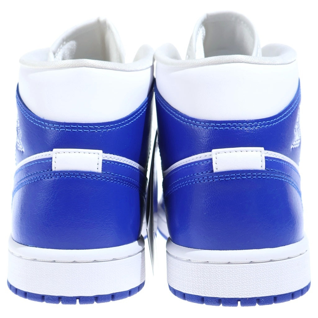 NIKE(ナイキ) WMNS AIR JORDAN 1 MID Kentucky Blue BQ6472-104 エアジョーダン 1 ミッド ケンタッキー ミドルカットスニーカーシューズ ブルー/ホワイト US10/27cm