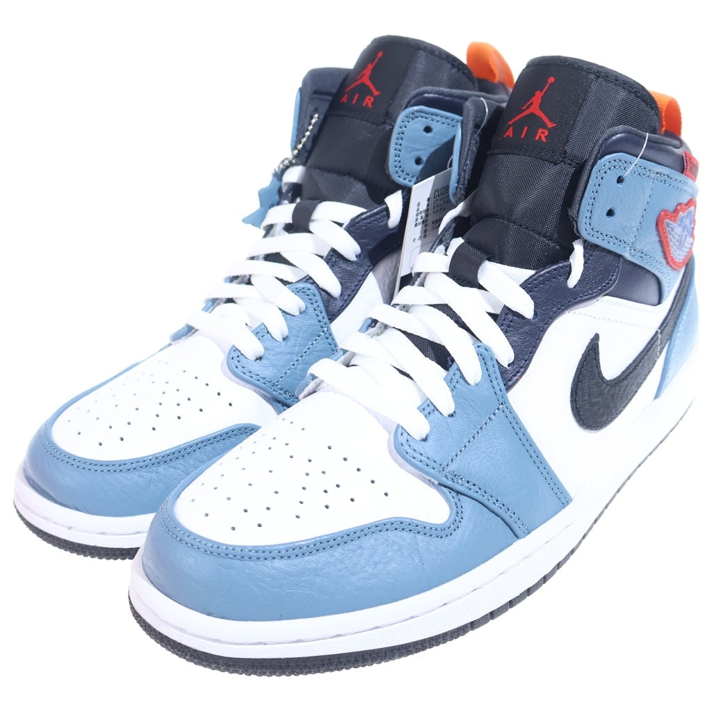 NIKE(ナイキ) ×FACETASM AIR JORDAN 1 MID CU2802-100 ファセッタズム エアジョーダン 1 ミッド ミドルカットスニーカーシューズ ネイビー/ホワイト US9.5/27.5cm