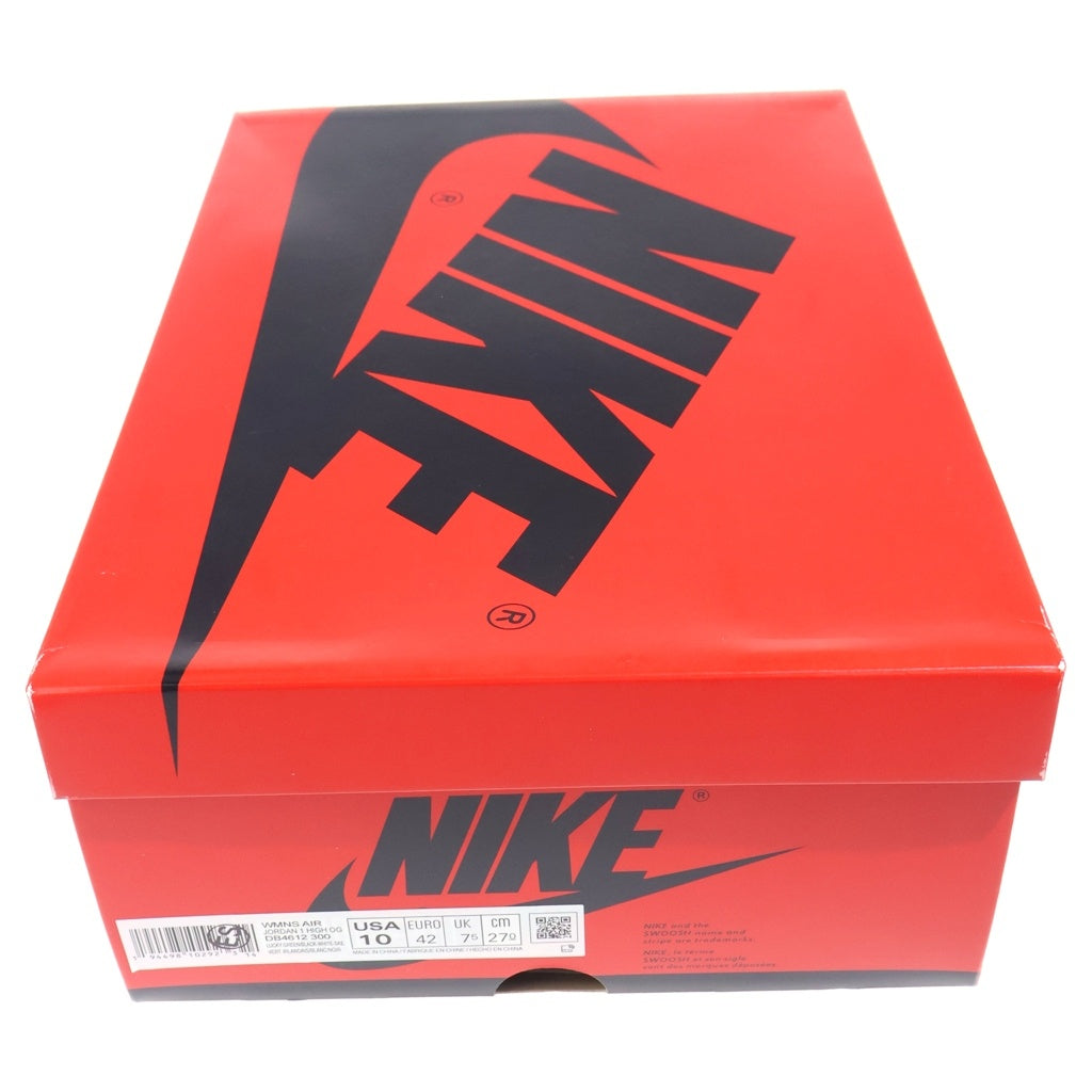 NIKE(ナイキ) WMNS AIR JORDAN HIGH Lucky Green DB4612-300 ウィメンズ エアジョーダン 1 ラッキーグリーン ホワイト ハイカットスニーカー US10/27cm
