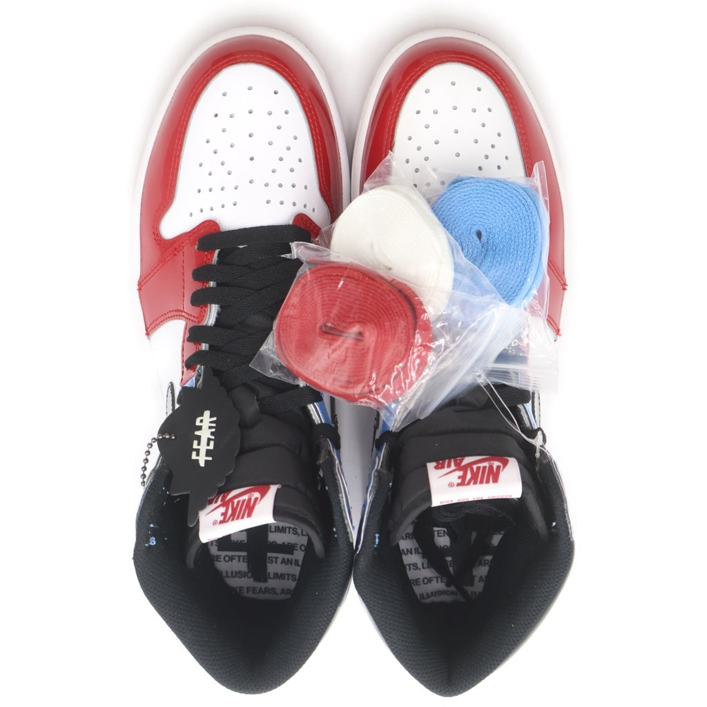 NIKE(ナイキ) AIR JORDAN1 HIGH OG FEARLESS CK5666-100 エアジョーダン1 ハイ フィアレス ハイカットスニーカー レッド/ブルー US9.5/27.5cm