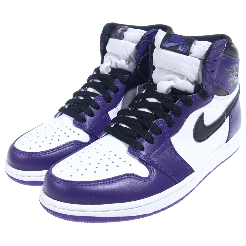 NIKE(ナイキ) AIR JORDAN 1 HIGH OG Court Purple 555088-500 エアジョーダン1 ハイ コートパープル ハイカットスニーカーシューズ パープル/ホワイト US9.5/27.5cm