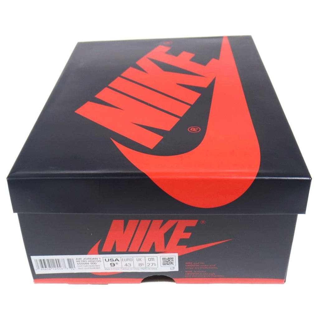 NIKE(ナイキ) AIR JORDAN 1 HIGH OG Court Purple 555088-500 エアジョーダン1 ハイ コートパープル ハイカットスニーカーシューズ パープル/ホワイト US9.5/27.5cm