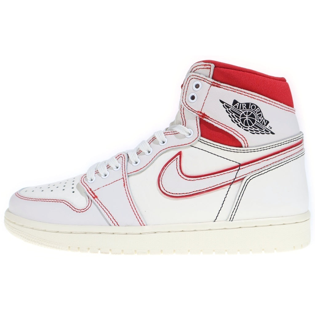NIKE(ナイキ) AIR JORDAN 1 HIGH OG University Red 555088-160 エアジョーダン1 ハイ ユニバーシティレッド ハイカットスニーカーシューズ ホワイト/レッド US9/27cm
