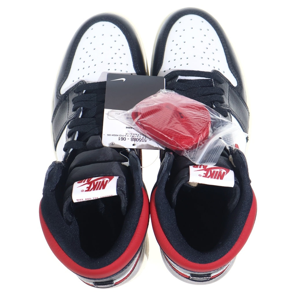 NIKE(ナイキ) AIR JORDAN 1 HIGH OG Gym Red 555088-061 エアジョーダン1 ハイ ジムレッド ハイカットスニーカーシューズ ブラック/レッド US9/27cm