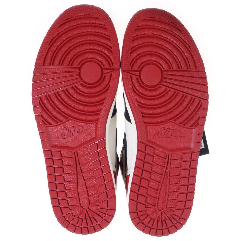 NIKE(ナイキ) AIR JORDAN 1 HIGH OG Bred Toe 555088-610 エアジョーダン1 ハイ ブレッドトゥ ハイカットスニーカーシューズ レッド/ホワイト US9/27cm