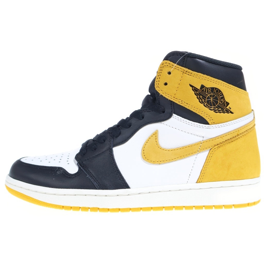 NIKE(ナイキ) AIR JORDAN 1 HIGH OG Yellow Ochre 555088-109 エアジョーダン1 ハイ イエローオークル ハイカットスニーカーシューズ イエロー/ホワイト US9.5/27.5cm