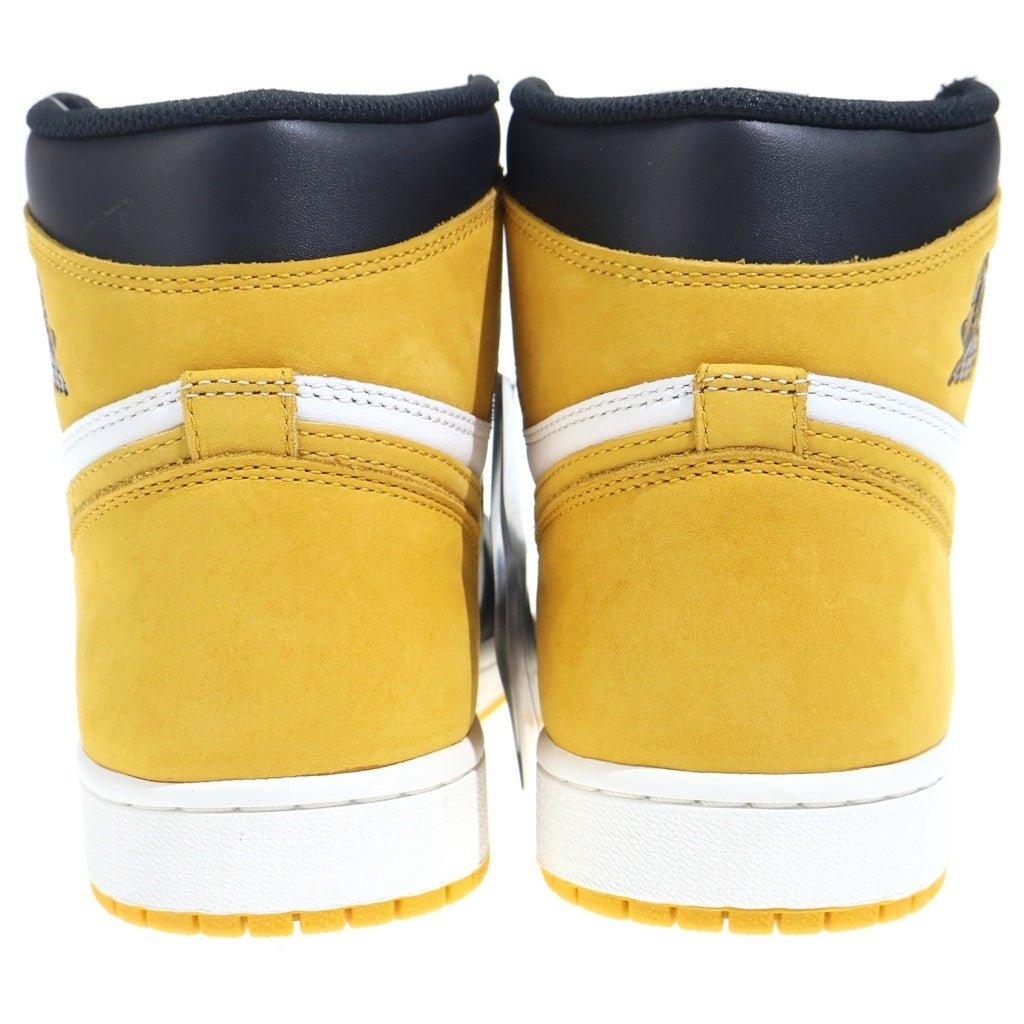 NIKE(ナイキ) AIR JORDAN 1 HIGH OG Yellow Ochre 555088-109 エアジョーダン1 ハイ イエローオークル ハイカットスニーカーシューズ イエロー/ホワイト US9.5/27.5cm