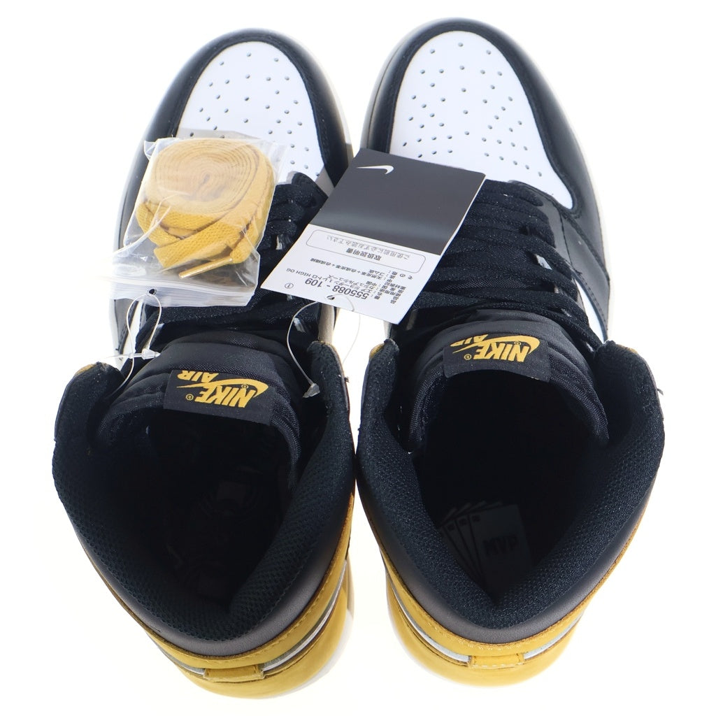 NIKE(ナイキ) AIR JORDAN 1 HIGH OG Yellow Ochre 555088-109 エアジョーダン1 ハイ イエローオークル ハイカットスニーカーシューズ イエロー/ホワイト US9.5/27.5cm