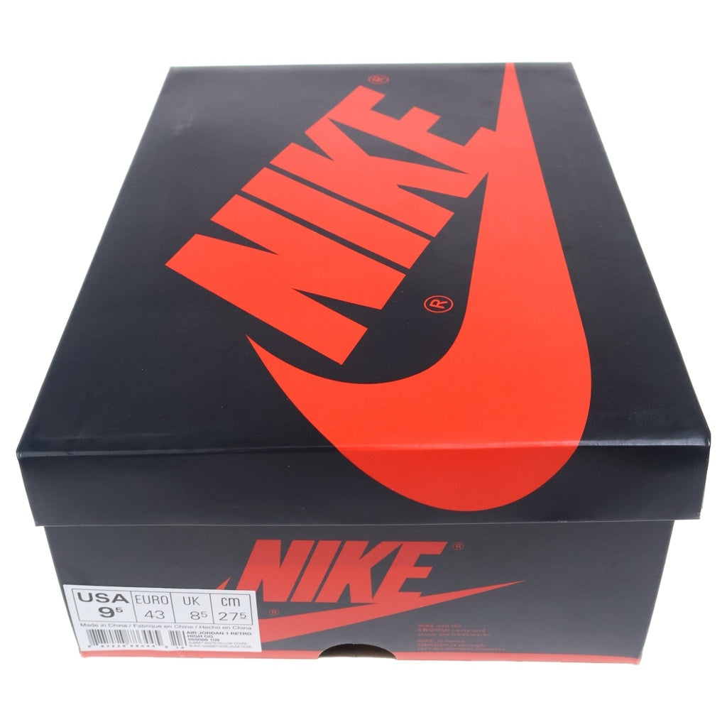 NIKE(ナイキ) AIR JORDAN 1 HIGH OG Yellow Ochre 555088-109 エアジョーダン1 ハイ イエローオークル ハイカットスニーカーシューズ イエロー/ホワイト US9.5/27.5cm