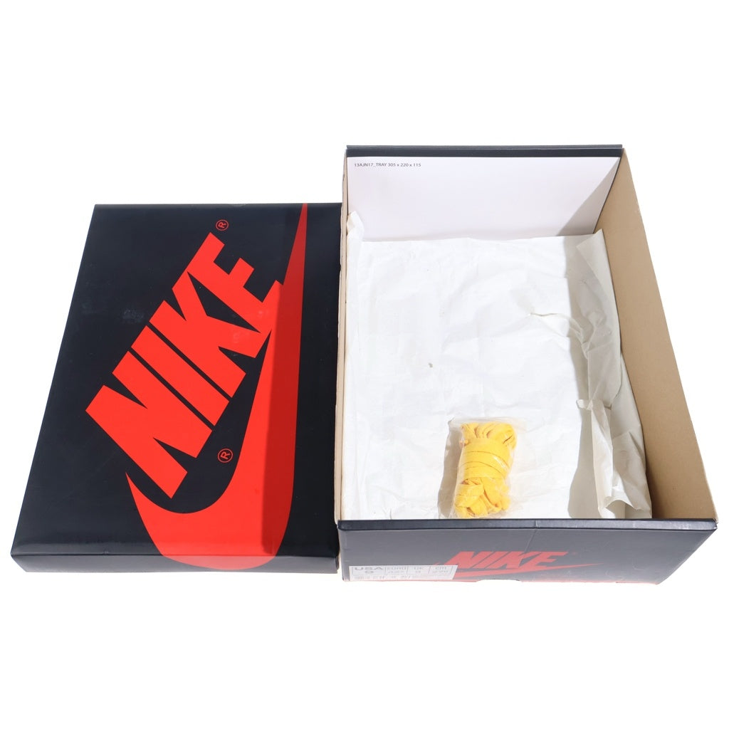 NIKE(ナイキ) 【観賞用 2013年製】AIR JORDAN 1 HIGH OG Laney 555088-707 エアジョーダン1 ハイ レイニー ハイカットスニーカーシューズ イエロー/ブルー US9/27cm