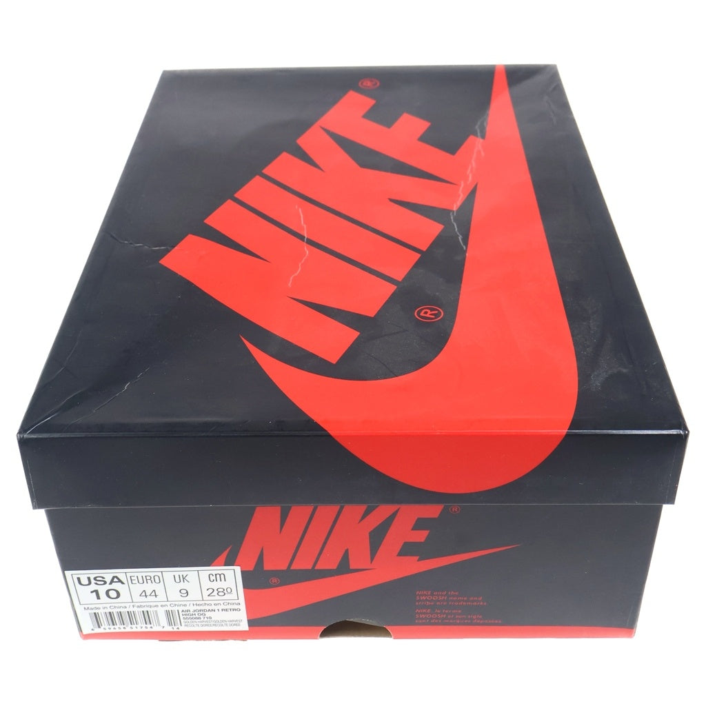 NIKE(ナイキ) AIR JORDAN 1 HIGH OG Wheat 555088-710 エアジョーダン1 ハイ ウィート ハイカットスニーカーシューズ ブラウン US10/28cm
