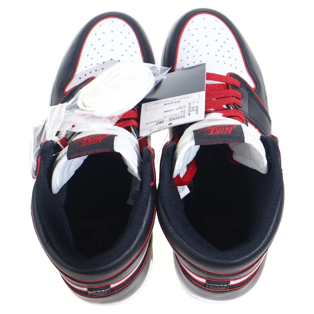 NIKE(ナイキ) AIR JORDAN 1 HIGH OG Blood Line 555088-062 エアジョーダン1 ハイ ブラッドライン ハイカットスニーカーシューズ ブラック/レッド US9/27cm