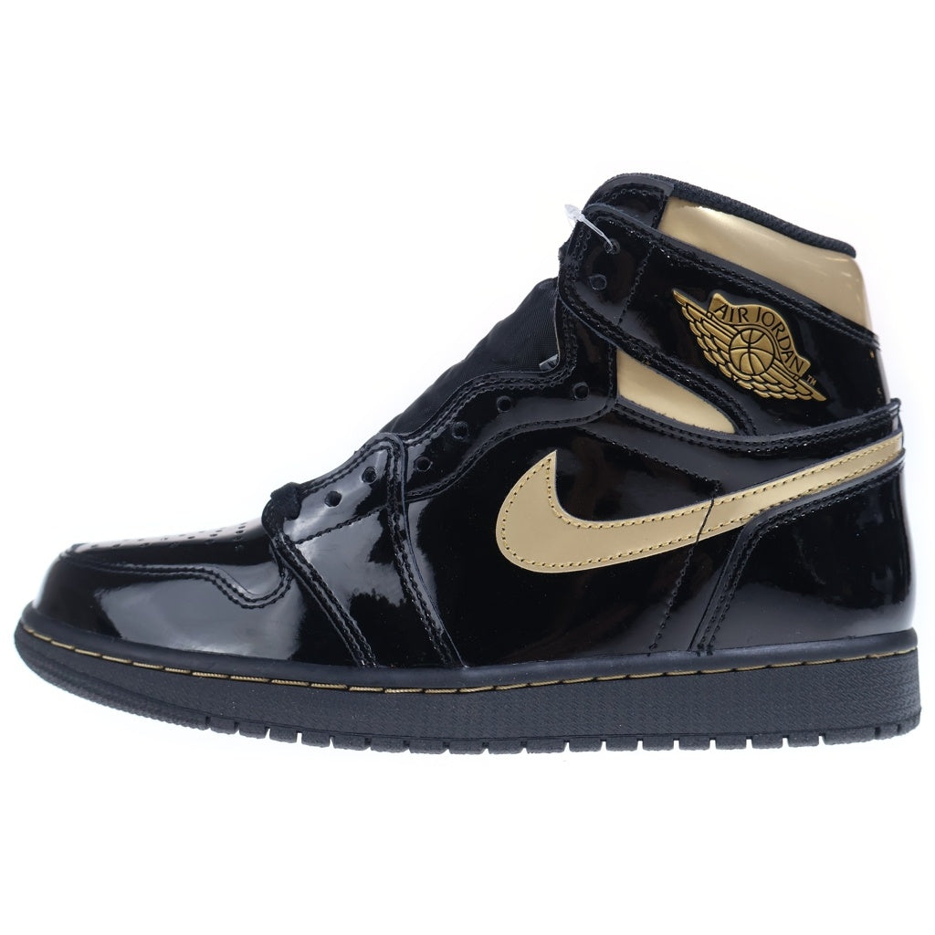 NIKE(ナイキ) AIR JORDAN 1 HIGH OG Metalic Gold 555088-032 エアジョーダン1 ハイ メタリックゴールド ハイカットスニーカーシューズ ブラック/ゴールド US9/27cm