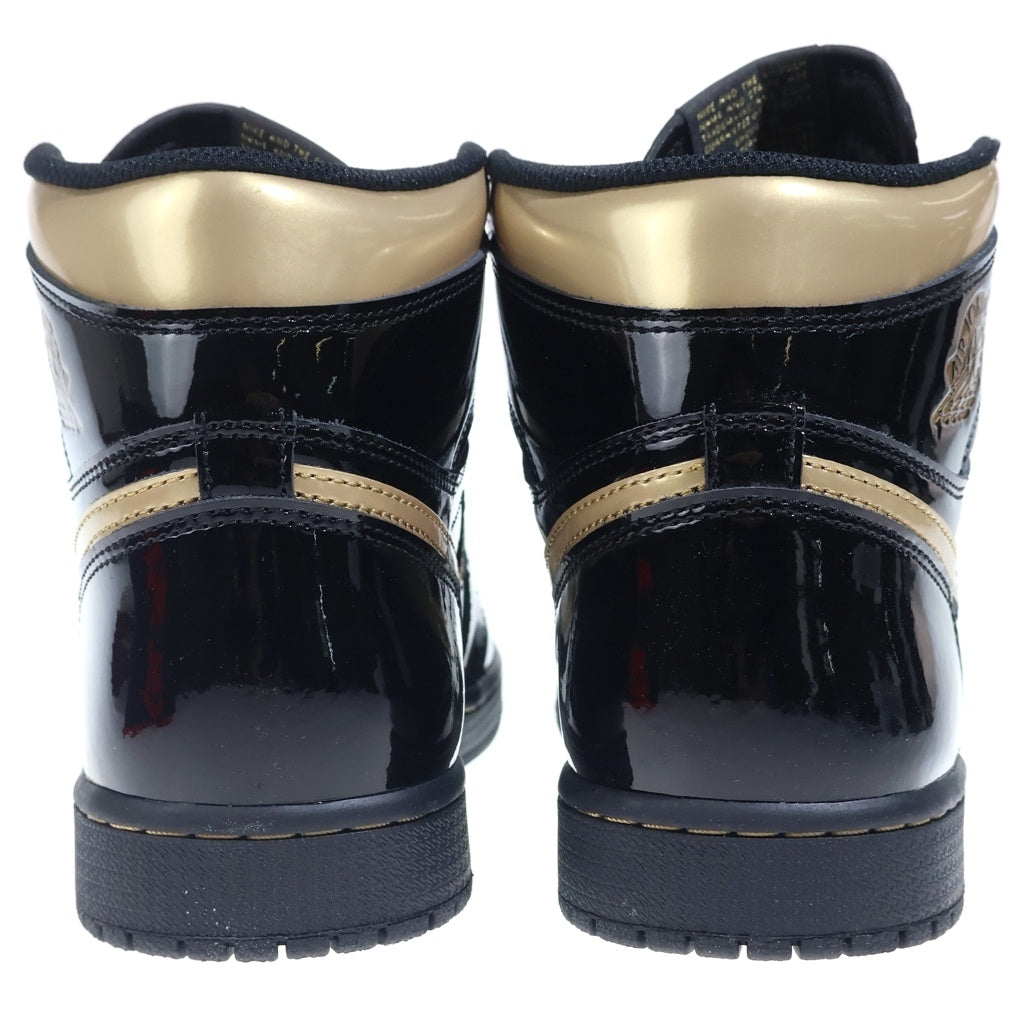 NIKE(ナイキ) AIR JORDAN 1 HIGH OG Metalic Gold 555088-032 エアジョーダン1 ハイ メタリックゴールド ハイカットスニーカーシューズ ブラック/ゴールド US9/27cm