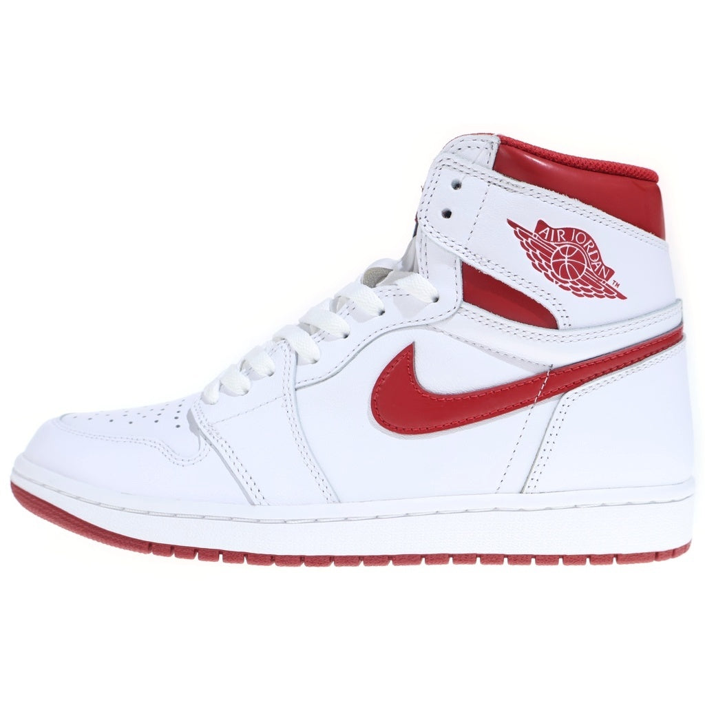 NIKE(ナイキ) AIR JORDAN 1 HIGH OG Metallic Red 555088-103 エアジョーダン1 ハイ メタリックレッド ハイカットスニーカーシューズ ホワイト/レッド US10/28cm