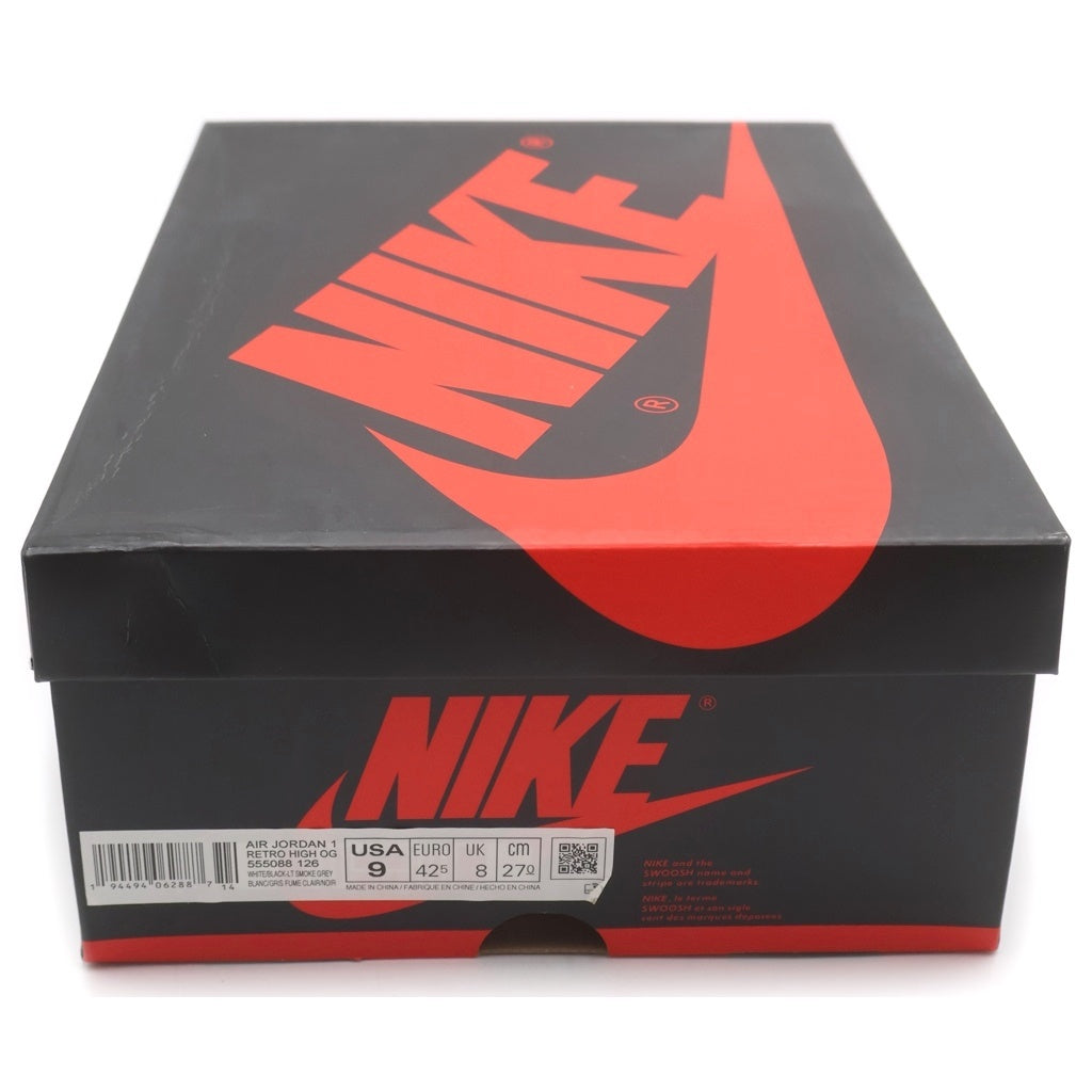 NIKE(ナイキ) AIR JORDAN 1 HIGH OG Light Smoke Grey 555088-126 エアジョーダン1 ハイ ライトスモークグレー ハイカットスニーカーシューズ グレー US9/27cm