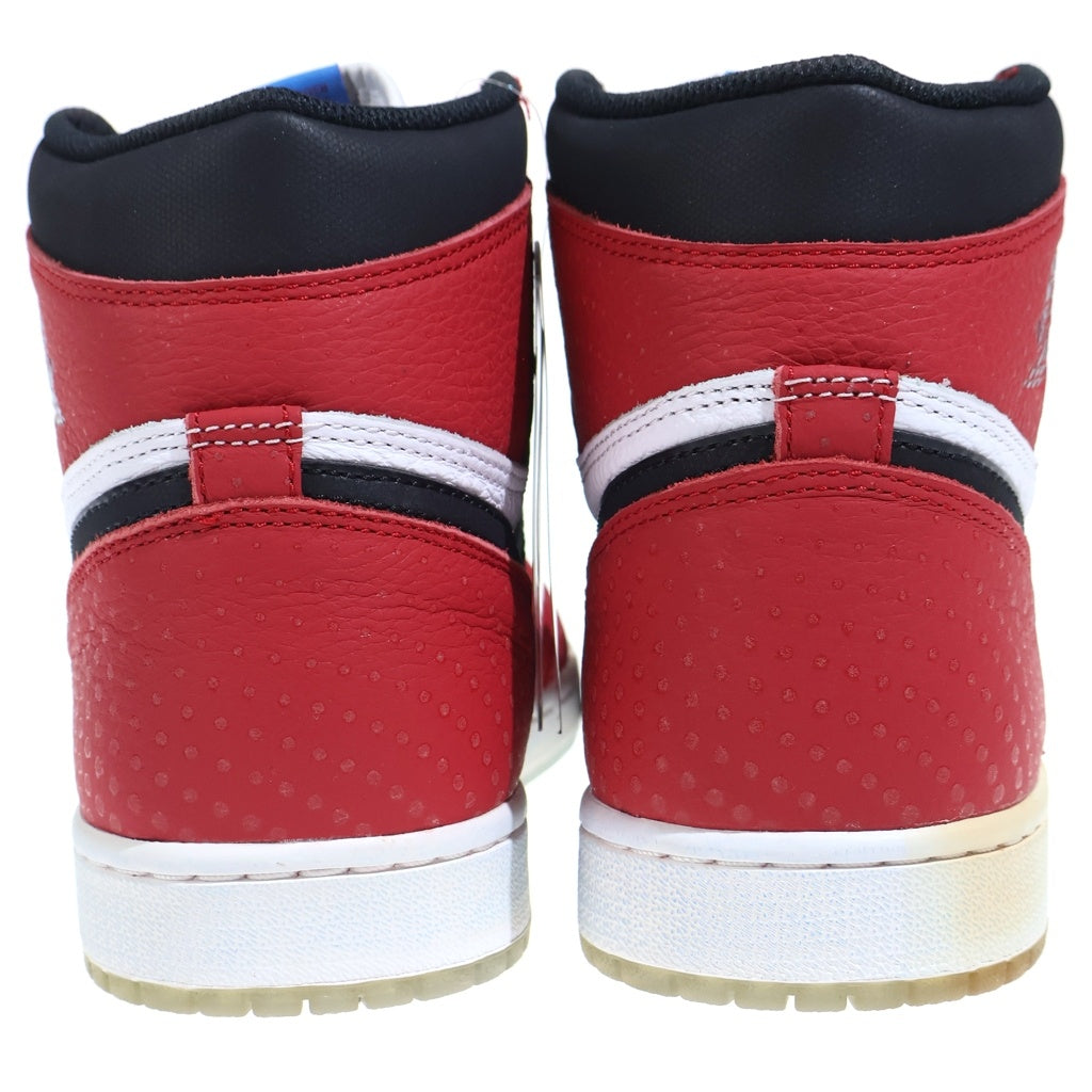 NIKE(ナイキ) AIR JORDAN 1 RETRO HIGH ORIGIN STORY 555088-602 エアジョーダン 1 レトロ オリジナル ストーリー ハイカットスニーカー レッド/ホワイト US10/28cm
