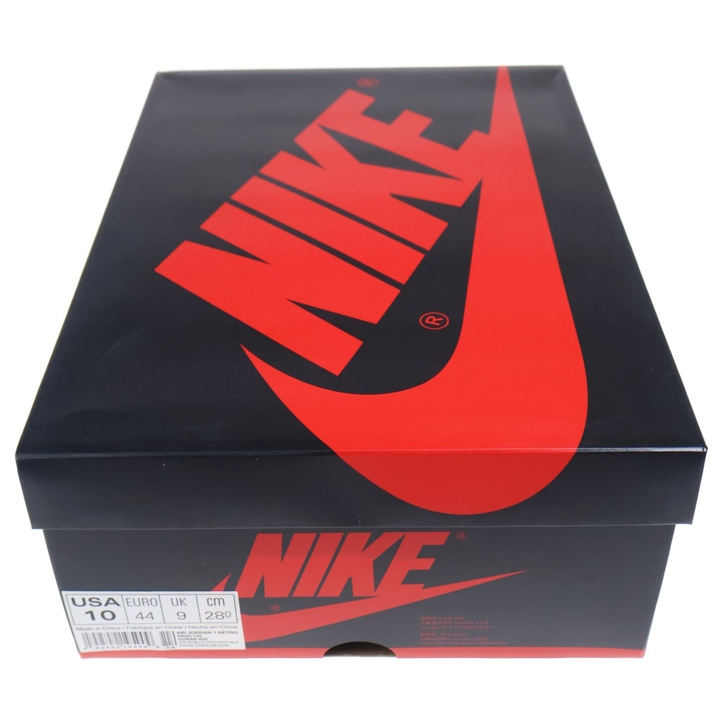 NIKE(ナイキ) AIR JORDAN 1 RETRO HIGH ORIGIN STORY 555088-602 エアジョーダン 1 レトロ オリジナル ストーリー ハイカットスニーカー レッド/ホワイト US10/28cm