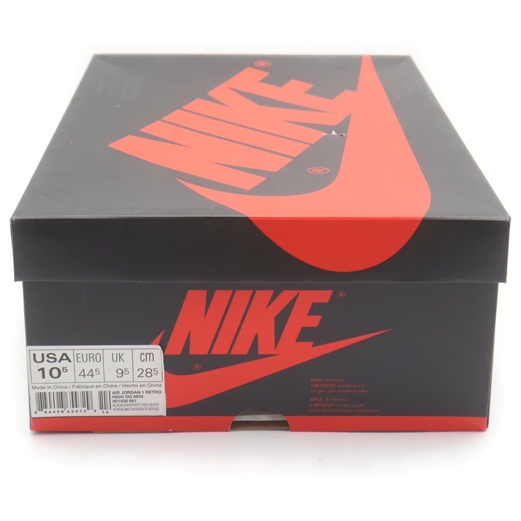 NIKE(ナイキ) AIR JORDAN 1 RETRO HIGH OG NRG HOMAGE TO HOME 861428-061 エアジョーダン1 オマージュトゥホーム ハイカットスニーカー ブラック/レッド US10.5/28.5cm