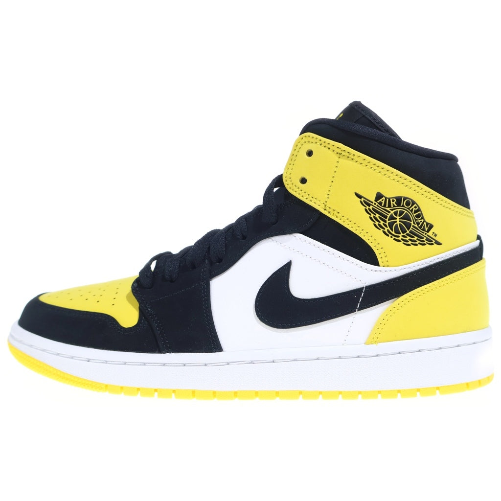 NIKE(ナイキ) AIR JORDAN 1 MID SE 852542-071 エアジョーダン1 ミッド ミドルカットスニーカー シューズ イエロー/ブラック US9/27cm