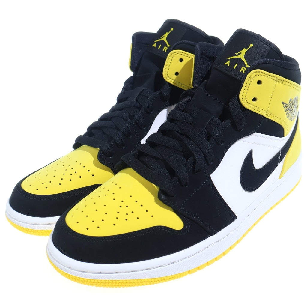 NIKE(ナイキ) AIR JORDAN 1 MID SE 852542-071 エアジョーダン1 ミッド ミドルカットスニーカー シューズ イエロー/ブラック US9/27cm
