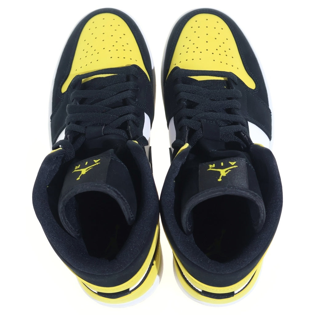 NIKE(ナイキ) AIR JORDAN 1 MID SE 852542-071 エアジョーダン1 ミッド ミドルカットスニーカー シューズ イエロー/ブラック US9/27cm