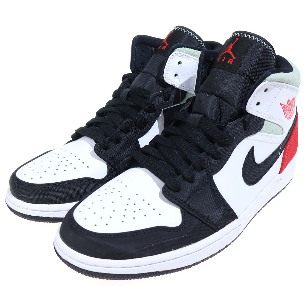 NIKE(ナイキ) AIR JORDAN 1 MID SE 852542-100 エアジョーダン1 ミッドカットスニーカー ホワイト/ブラック/レッド US9/27cm