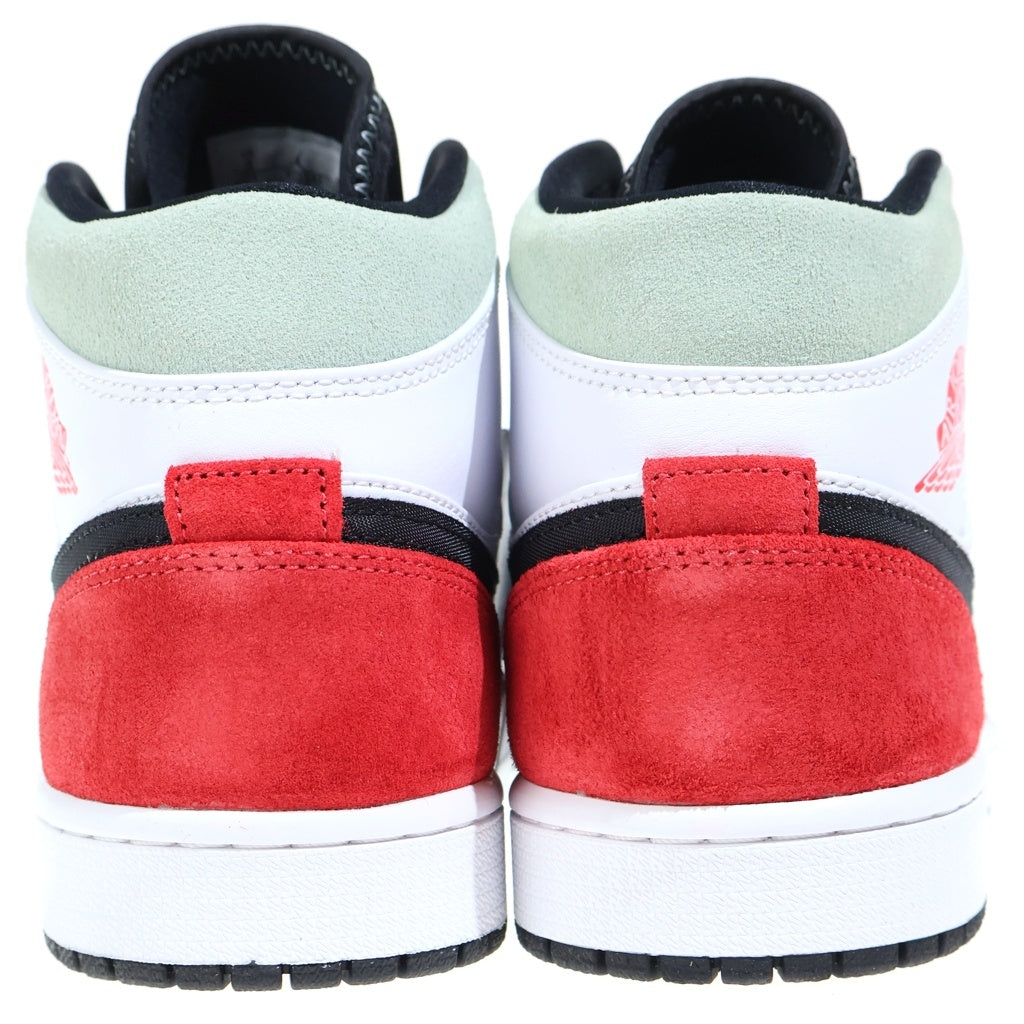 NIKE(ナイキ) AIR JORDAN 1 MID SE 852542-100 エアジョーダン1 ミッドカットスニーカー ホワイト/ブラック/レッド US9/27cm
