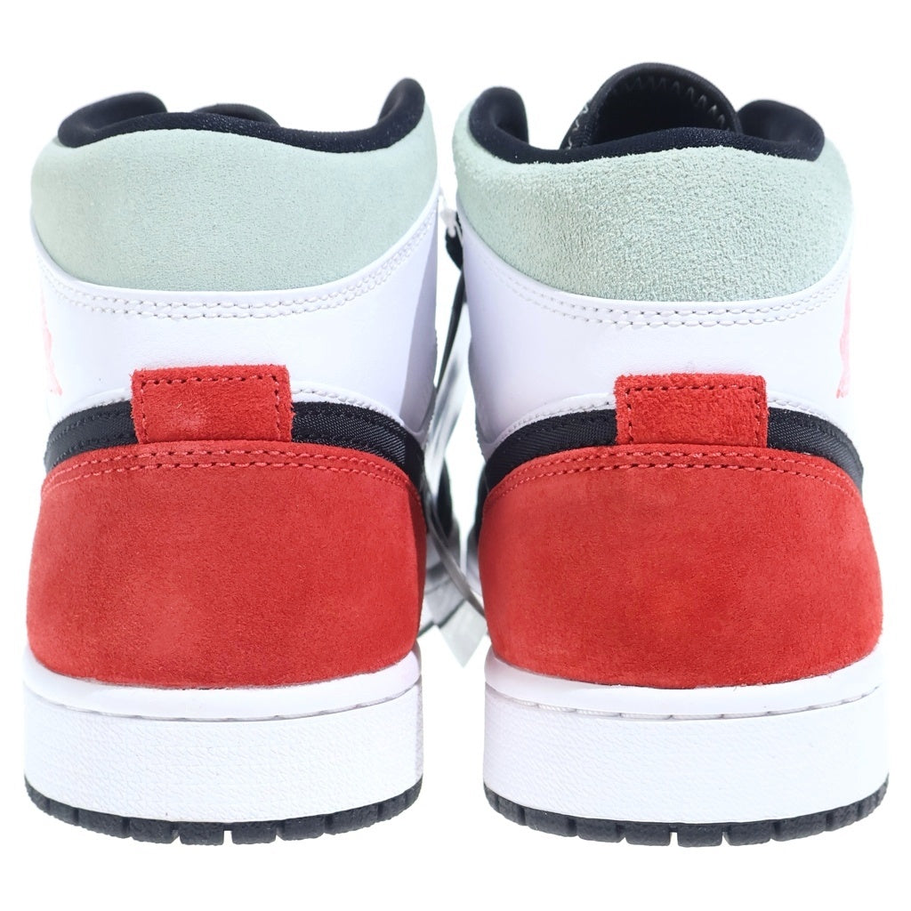 NIKE(ナイキ) AIR JORDAN 1 MID SE 852542-100 エアジョーダン1 ミッドカットスニーカー ホワイト/ブラック/レッド US9/27cm