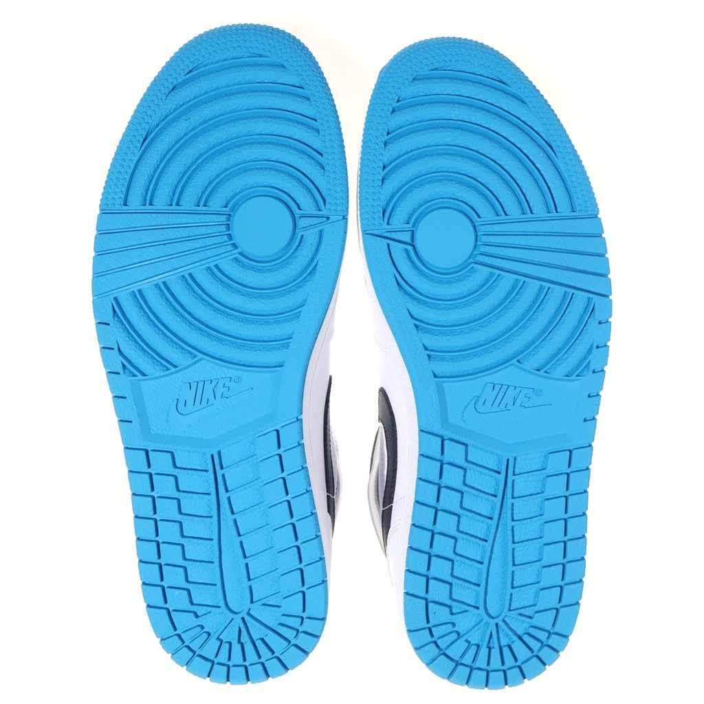 NIKE(ナイキ) AIR JORDAN 1 MID Laser blue 554724-141 エアジョーダン1 ミッド レーサーブルー ミドルカットスニーカー ブルー/ホワイト US9/27cm