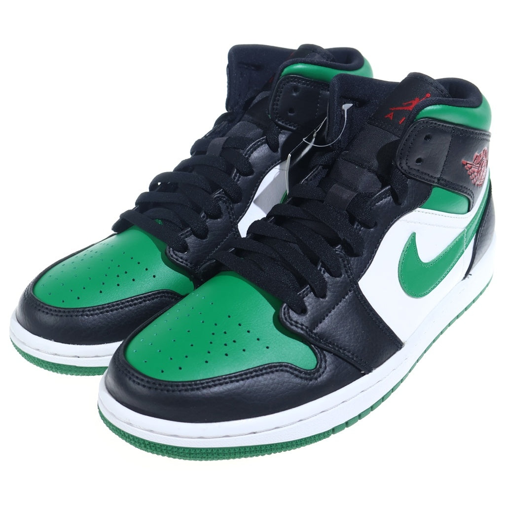 NIKE(ナイキ) AIR JORDAN 1 MID PINE GREEN 554724-067 エアジョーダン 1 ミッド パイングリーン ミッドカットスニーカー グリーン/ブラック US9/27cm