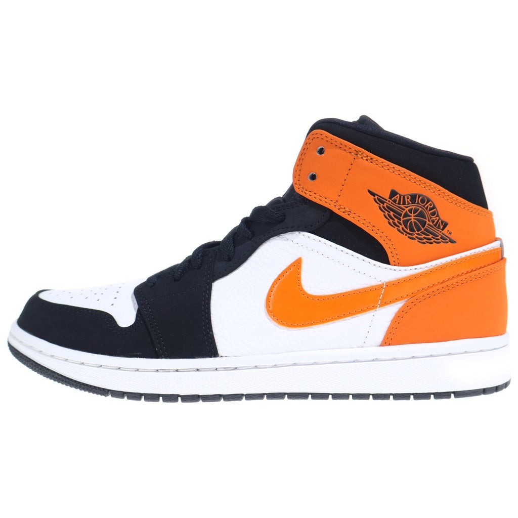 NIKE(ナイキ) AIR JORDAN 1 MID SHATTERED BACKBOARD 554724-058 エアジョーダン シャッタードバックボード ミッドカットスニーカー オレンジ/ホワイト US9/27cm