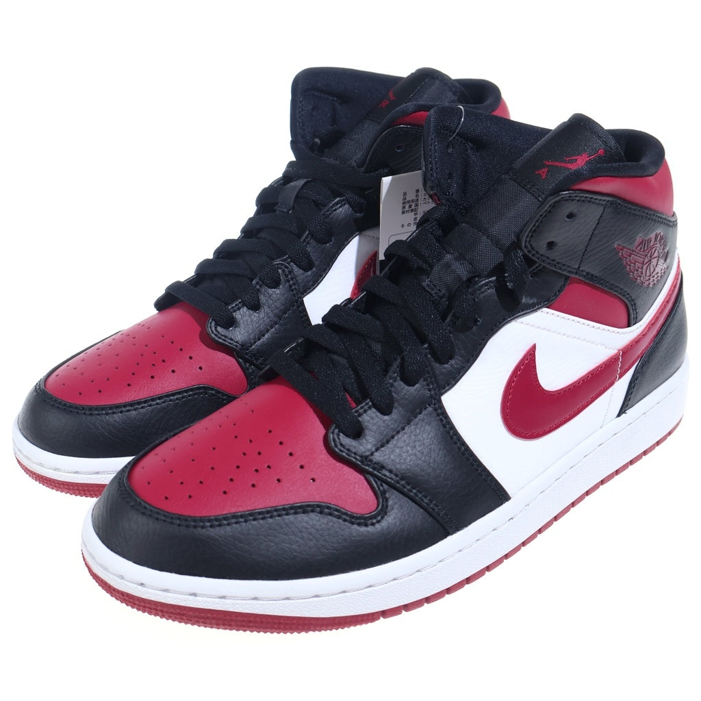NIKE(ナイキ) AIR JORDAN 1 MID エアジョーダン ミッドカットスニーカー ボルドー US9/27cm 554724-066