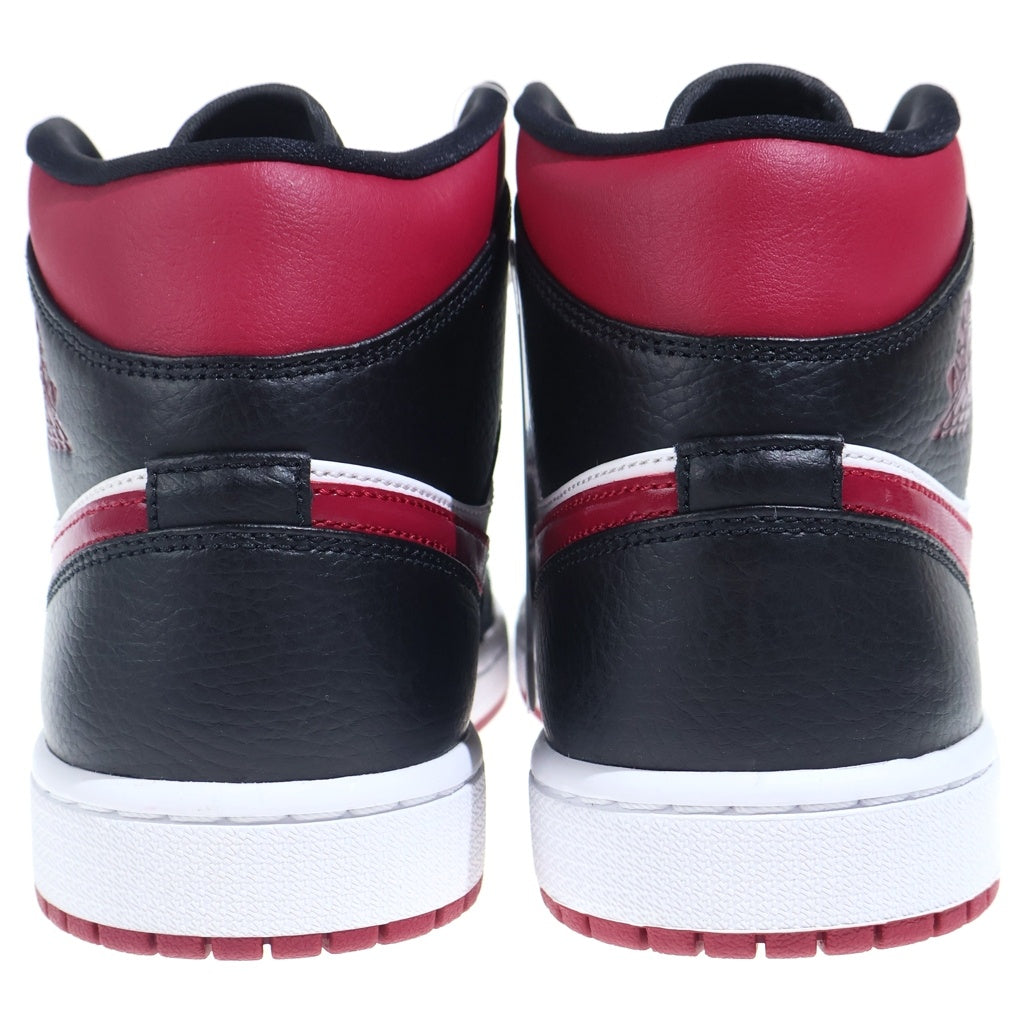 NIKE(ナイキ) AIR JORDAN 1 MID エアジョーダン ミッドカットスニーカー ボルドー US9/27cm 554724-066