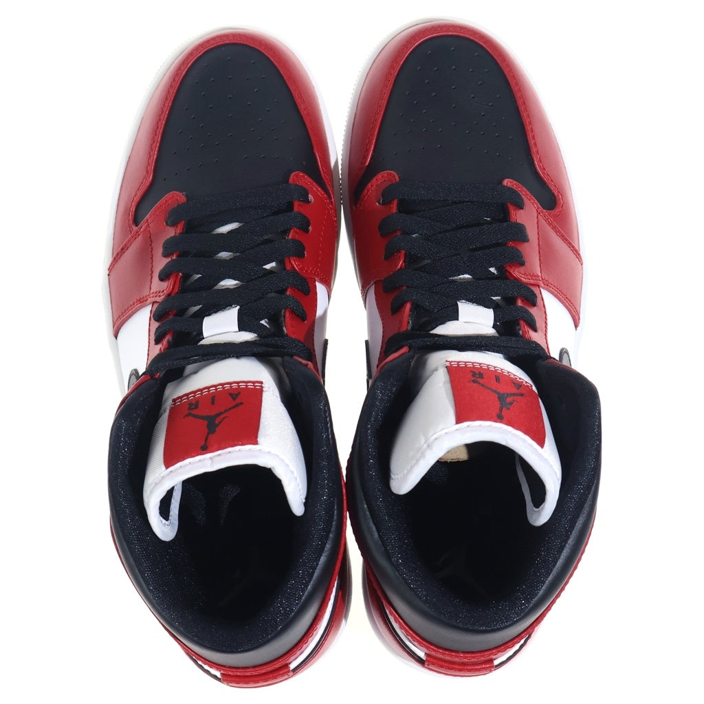 NIKE(ナイキ) AIR JORDAN 1 MID Chicago Black Toe 554724-069 エアジョーダン1 ミッド シカゴブラックトゥ ミドルカットスニーカー レッド/ブラック US9/27cm