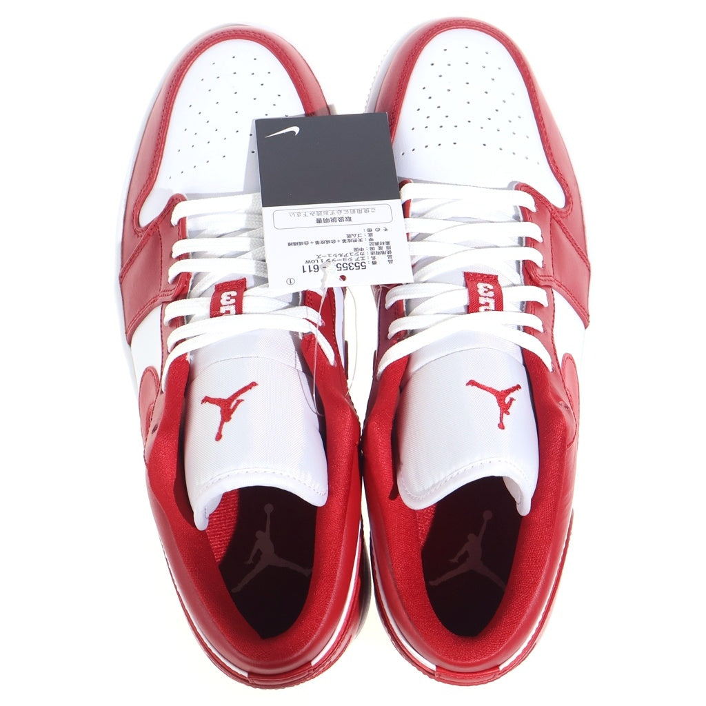 NIKE(ナイキ) AIR JORDAN 1 LOW Gym Red 553558-611 エアジョーダン1 ロー ジムレッド ローカットスニーカーシューズ レッド/ホワイト US9/27cm