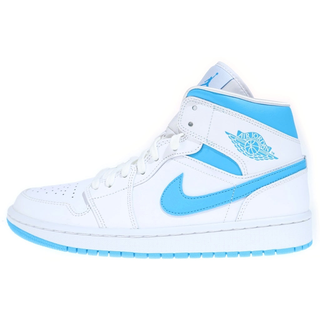 NIKE(ナイキ) WMNS AIR JORDAN 1 MID POWDERBLUE BQ6472-114 エアジョーダン 1 ミッド パウダーブルー ノースカロライナ ハイカットスニーカー US10/27cm