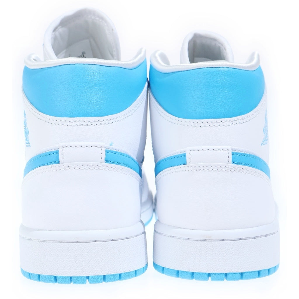 NIKE(ナイキ) WMNS AIR JORDAN 1 MID POWDERBLUE BQ6472-114 エアジョーダン 1 ミッド パウダーブルー ノースカロライナ ハイカットスニーカー US10/27cm