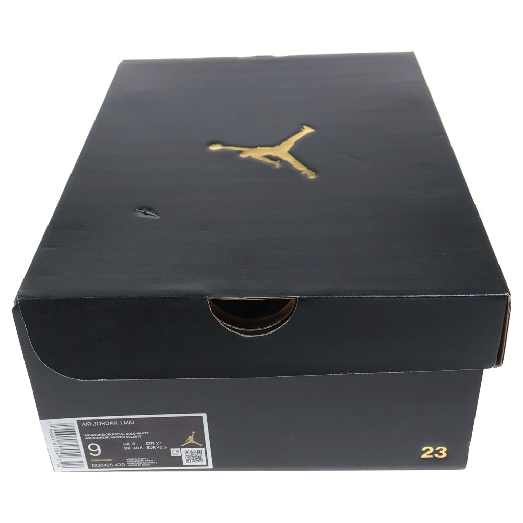 NIKE(ナイキ) AIR JORDAN 1 MID AQUATONE DQ8426-400 エアジョーダン1 ミッド アクアトーン ホワイト/ブルー US9/27cm